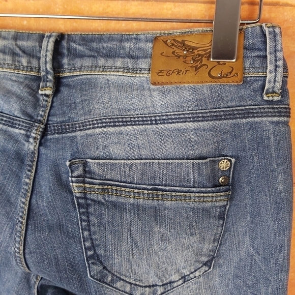 📣2/40$📣 ESPRIT 94107 ankle zip stretch jeans size 29 - Picture 5 of 10